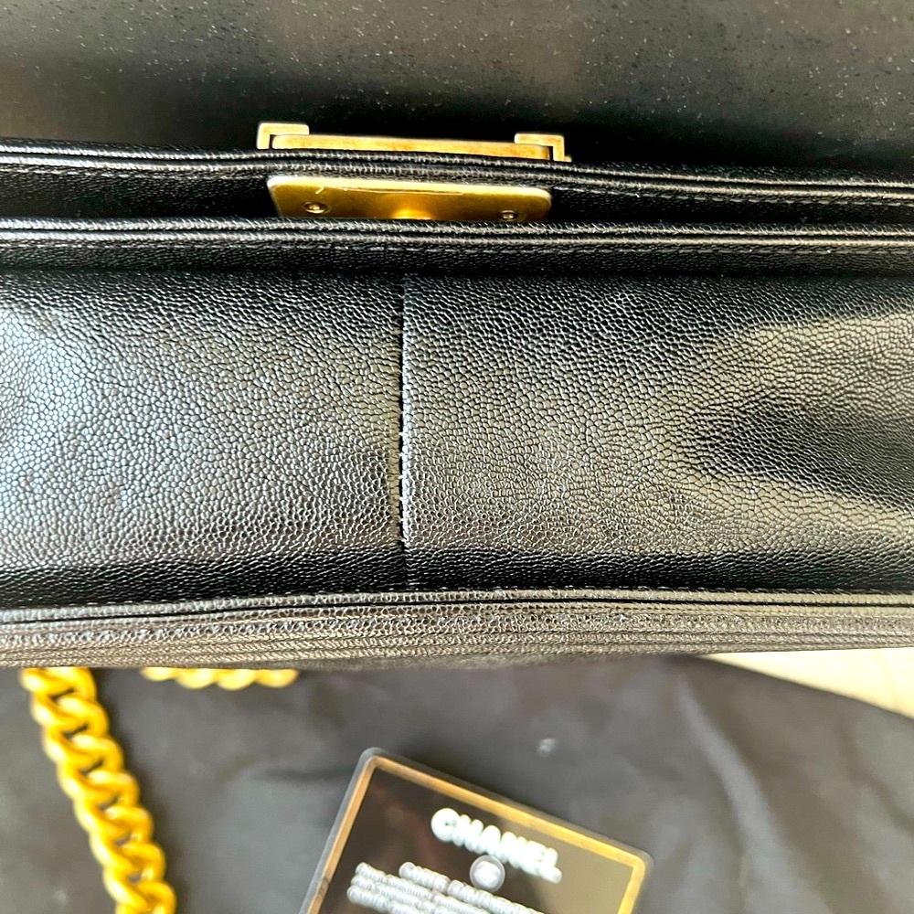 A Classic Caviar Chanel Boy Bag - Picture 6 of 12